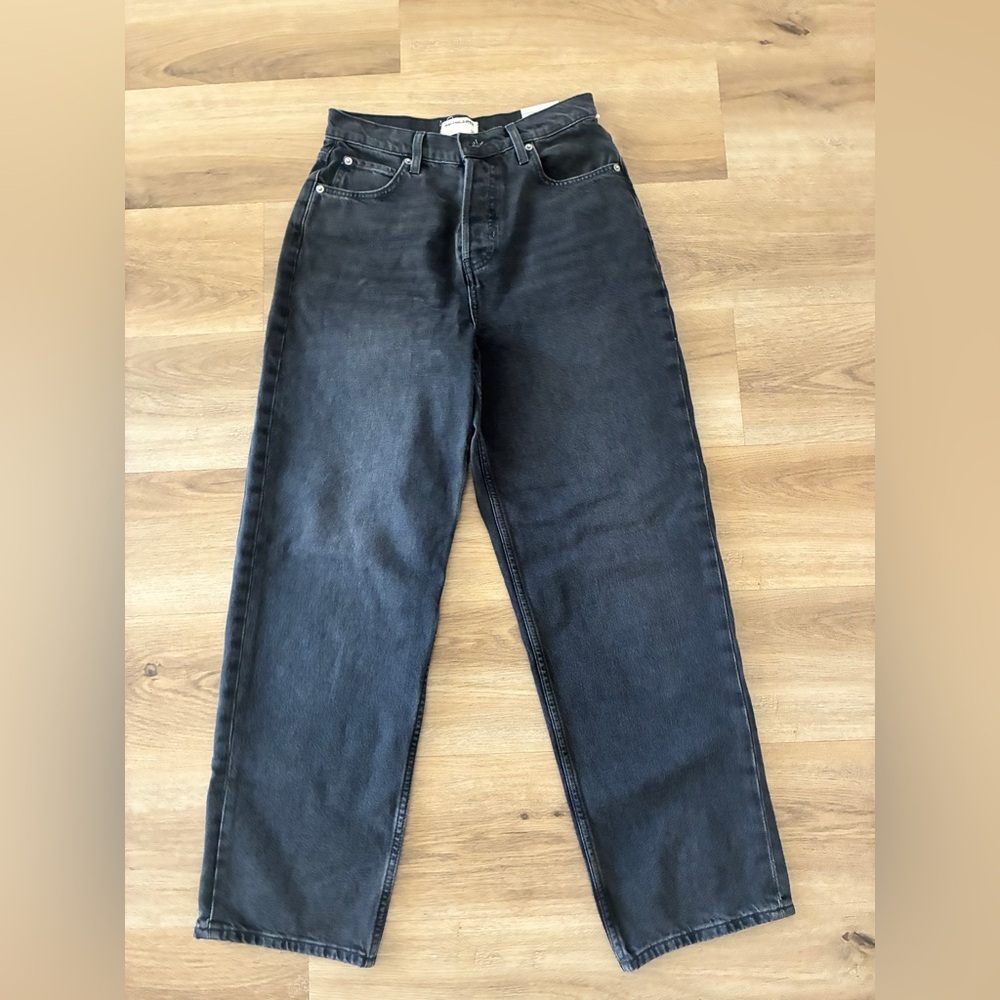 Free People, We The Free Woman’s Black Button Fly Jeans Size 26- NWOT